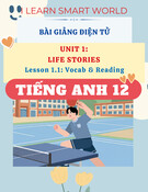 Bài Giảng Tiếng Anh 12 - i-Learn Smart World -  Unit 1 - Lesson 1.1 - Vocab & Reading - Pages 4 & 5