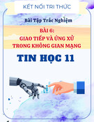 Bài Tập Trắc Nghiệm Giao Tiếp và Ứng Xử Trong Không Gian Mạng, Tin Học 11 - Kết Nối Tri Thức (Kèm Đề + Đáp án chi tiết)