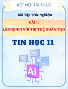 Bài Tập Trắc Nghiệm Trí Tuệ Nhân Tạo (AI) Tin Học 11 Kết Nối Tri Thức (Có Đáp Án)