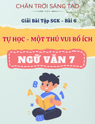 Giải Bài Tập SGK Ngữ Văn 7 Bài 6 Chân Trời Sáng Tạo: Tự Học - Một Thú Vui Bổ Ích
