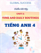 Phiếu bài tập Unit 2 Time And Daily Routines Tiếng Anh 4 Global Success