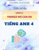 Phiếu bài tập Unit 5 Tiếng Anh 4 Global Success: Things We Can Do