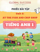 Phiếu Bài Tập Unit 5 At The Fish And Chip Shop: Tiếng Anh 1 Global Success (Bài Tập Mới Nhất)