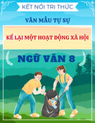 Văn mẫu lớp 8 - Kết nối tri thức - Kể lại một hoạt động xã hội