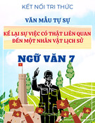 Văn mẫu lớp 7 - Kết nối tri thức - Kể lại sự việc có thật liên quan đến một nhân vật lịch sử