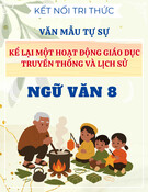 Văn mẫu lớp 8 - Kết nối tri thức - Kể lại một hoạt động giáo dục truyền thống và lịch sử