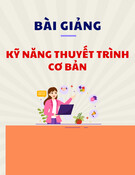 Bài giảng kỹ năng thuyết trình cơ bản: Kinh nghiệm và chuẩn bị