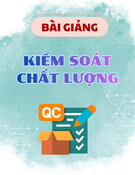 Bài giảng Kiểm soát chất lượng Chương 1: ThS. Phan Thị Lan Hương (Mới nhất)