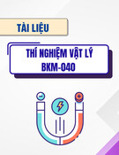 Tài liệu Thí nghiệm Vật lý (BKM-040) chuẩn nhất